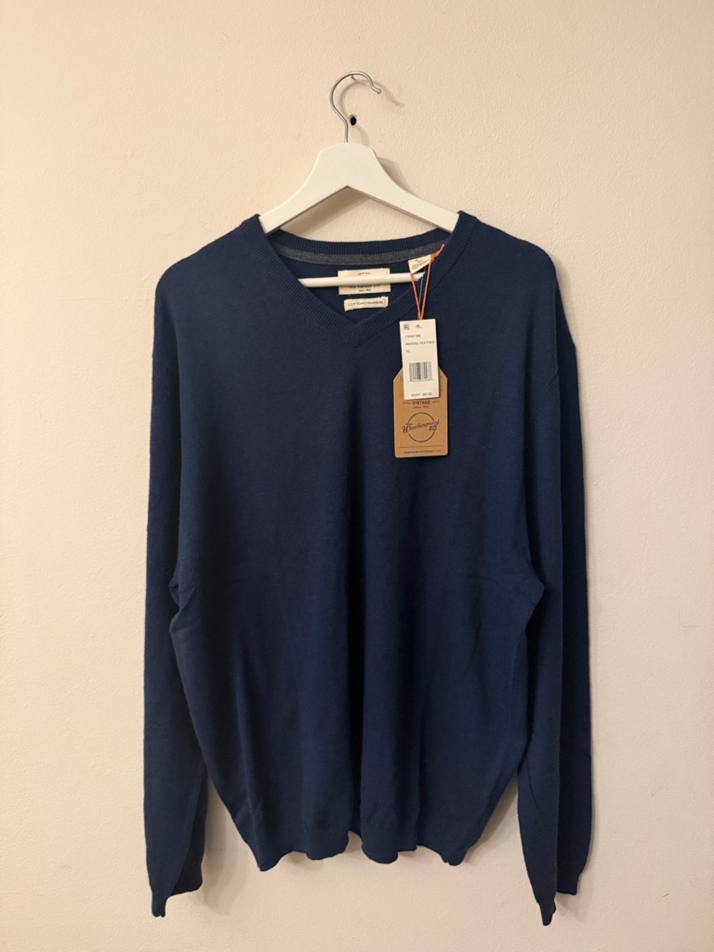 Weatherproof Men’s Deep Navy V-Neck Sweater